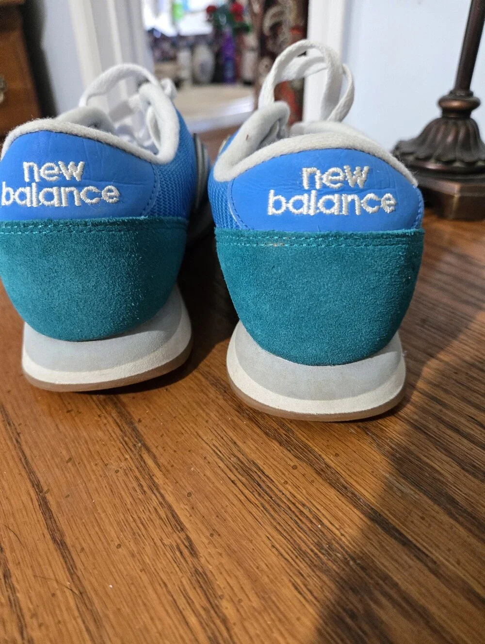 New Balance Bright Blue Sneakers with Teal Accent